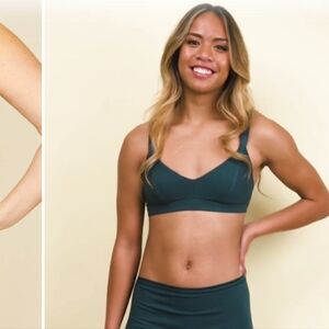 Subset (Knickey) organic cotton triangle bra black size medium